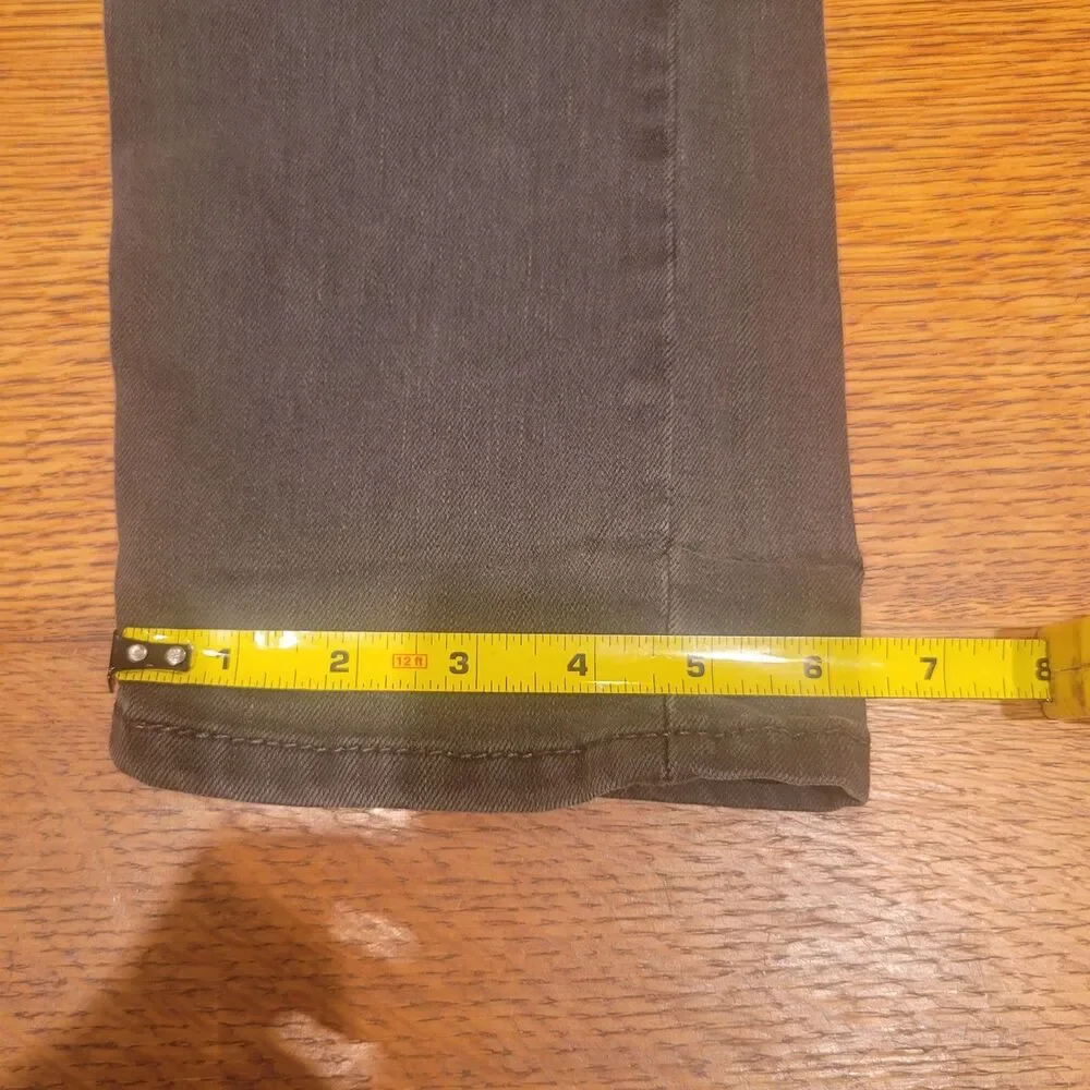 Levi's 512 34x32 Men's Gray Slim Fit Stretch Denim Jeans 5-Pocket Zip Button